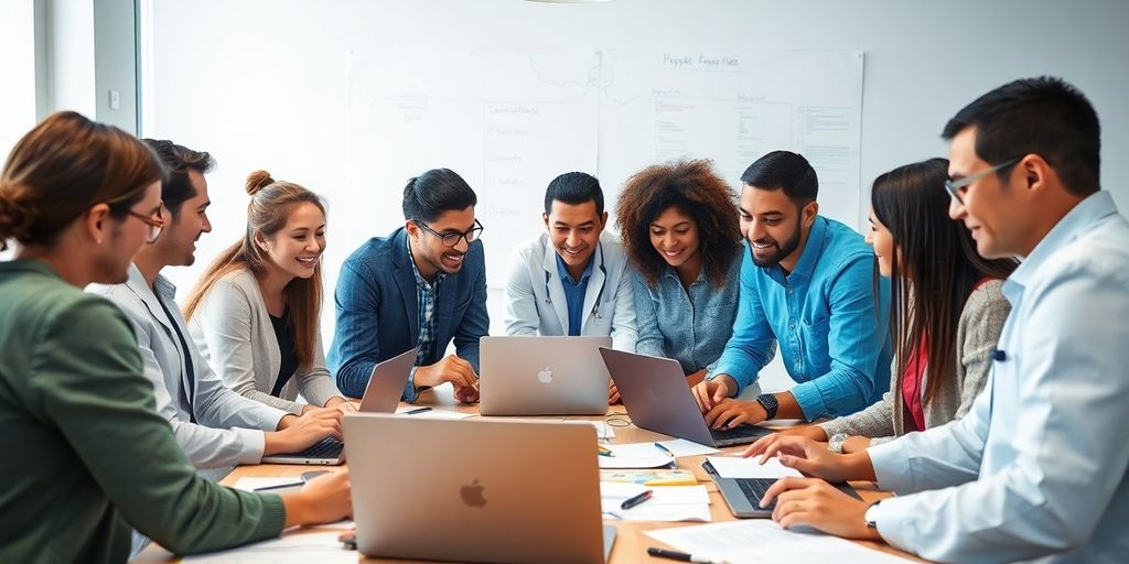 Forscher arbeiten zusammen in einem internationalen Netzwerk.