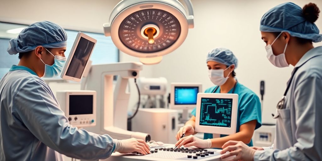 Gesundheitspersonal bei der Nutzung medizinischer Geräte